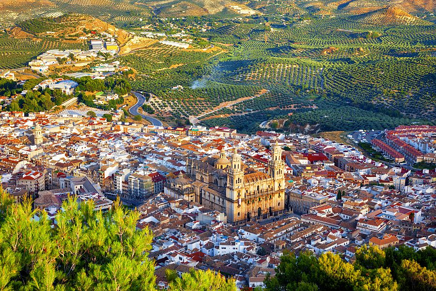 La ciudad de Jaén a vista de pájaro