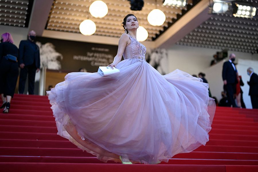 Blanca Blanco posa en la premiere de 'Aline' en Cannes 2021