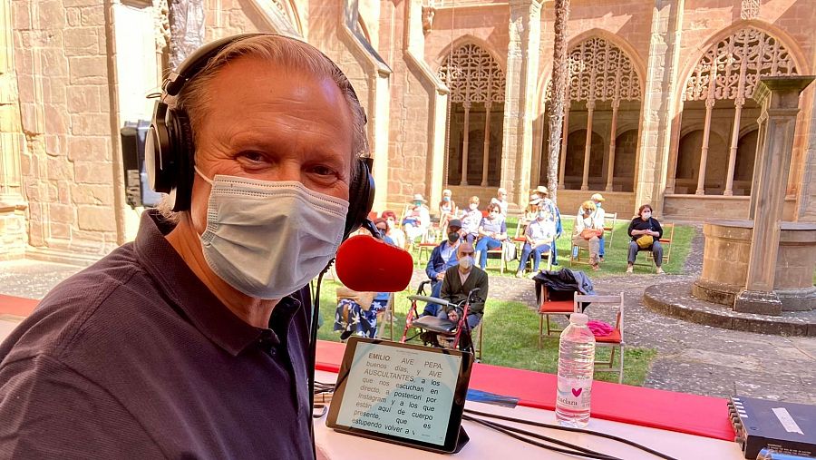 Emilio del Río en La Rioja con su sección de latín 