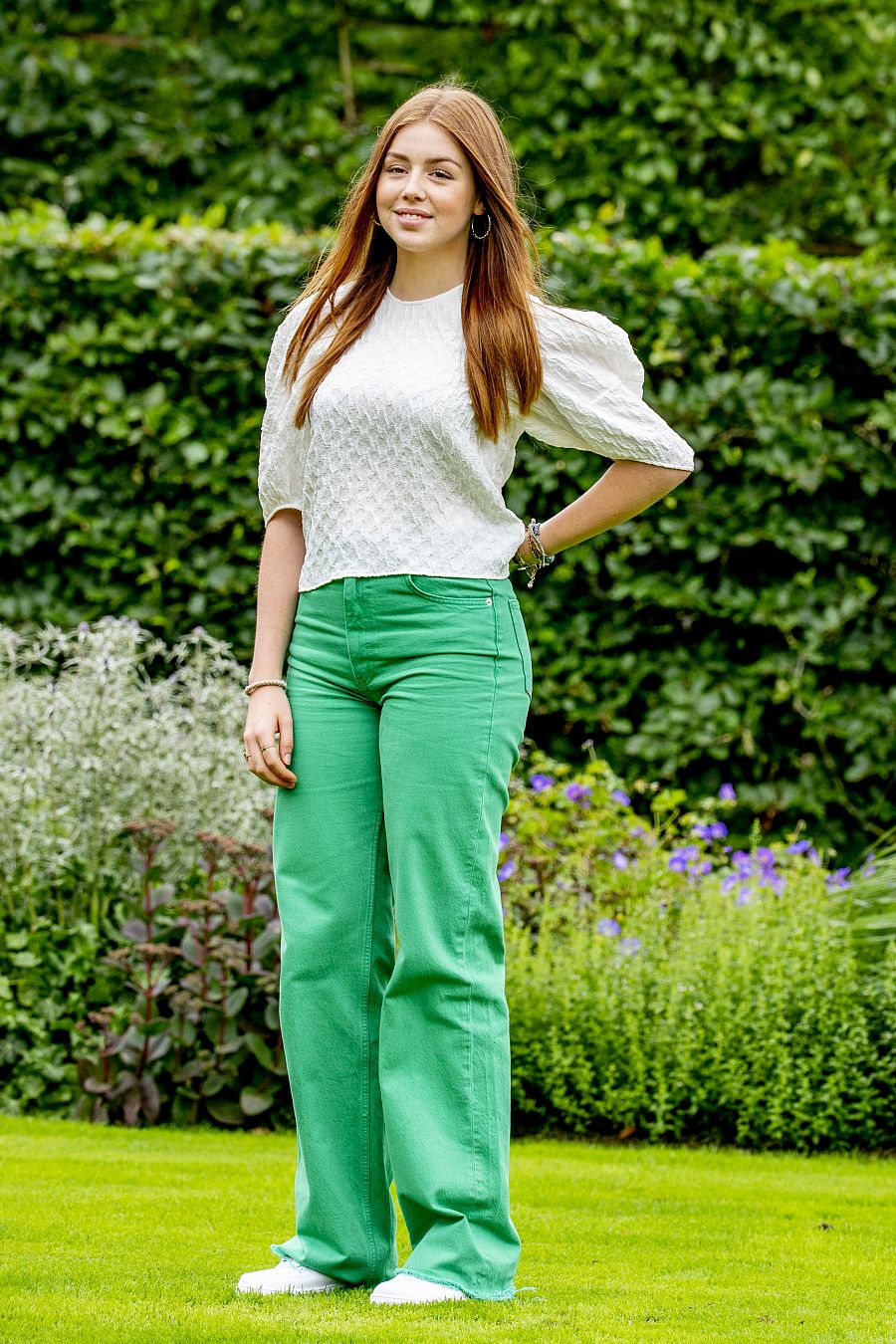 La princesa Alexia en el posado familiar de la familia real holandesa