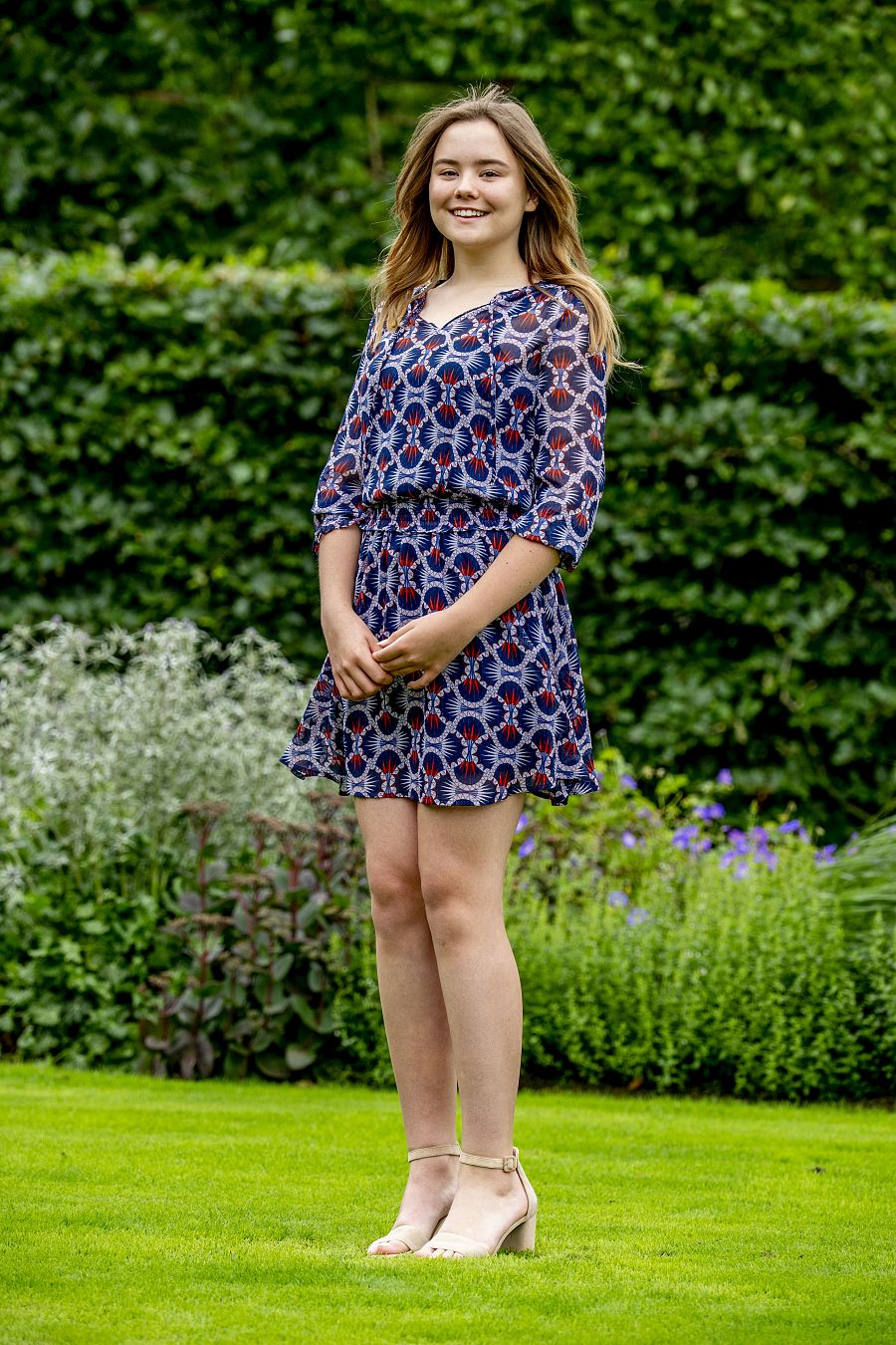 La princesa Alexia en el posado familiar de la familia real holandesa