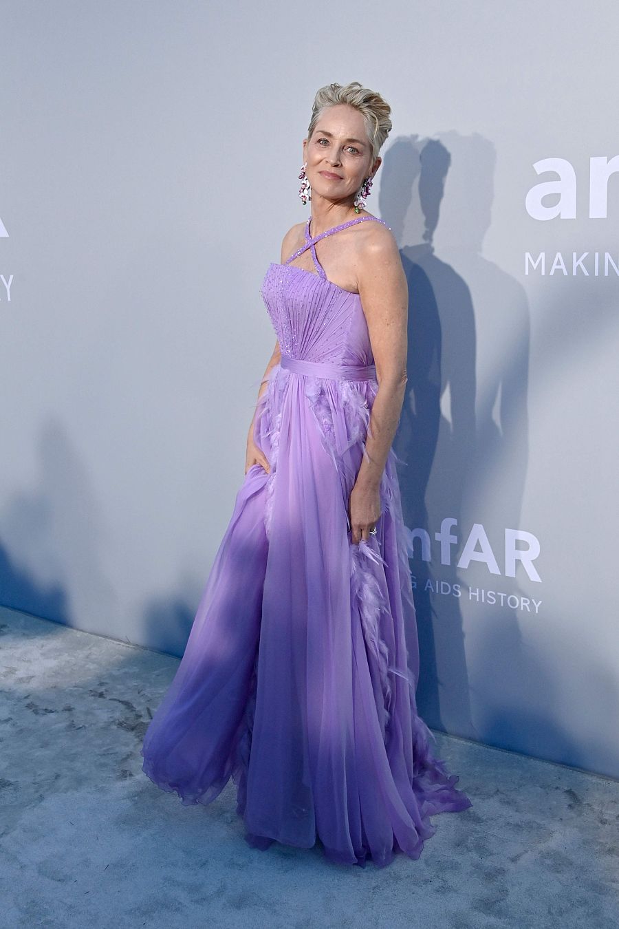 Sharon Stone en la gala amfAR