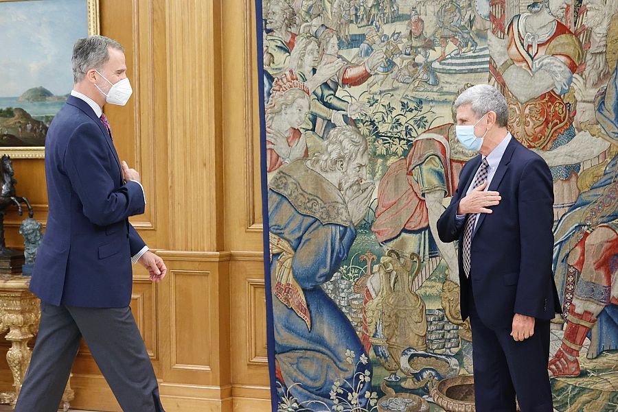 Felipe VI y Pérez Tornero