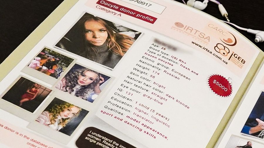 Catálogo de Ucrania de donantes de óvulos