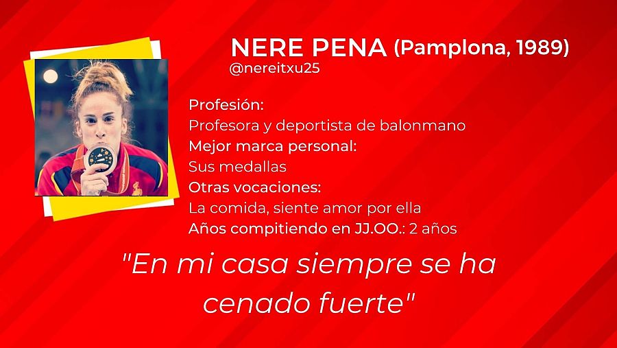 Ficha Nerea Pena, Guerrera de balonmano