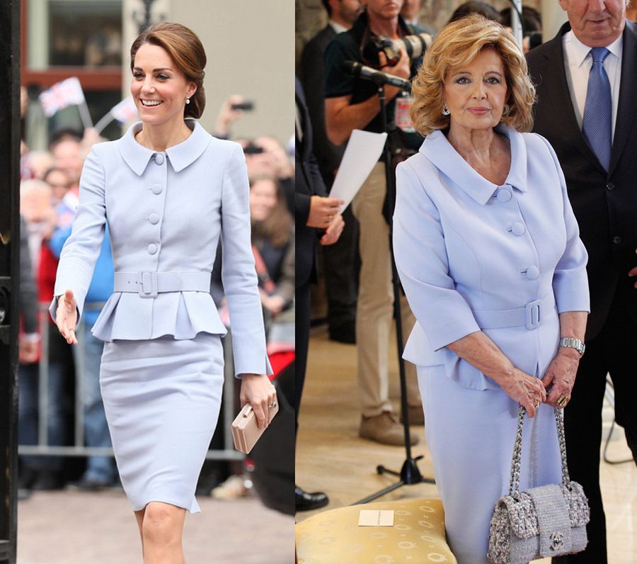 Kate Middleton de Catherine Walker y María Teresa Campos de Alejandro de Miguel
