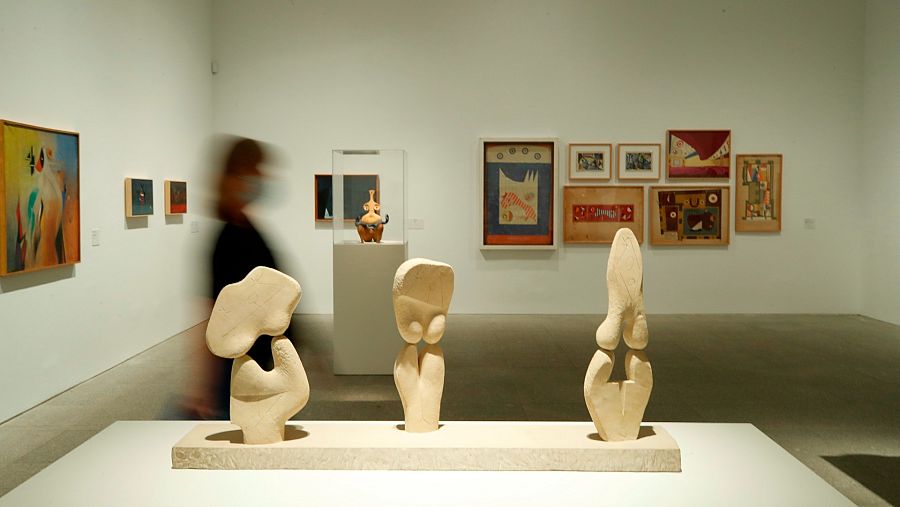 Primer plano de la obra 