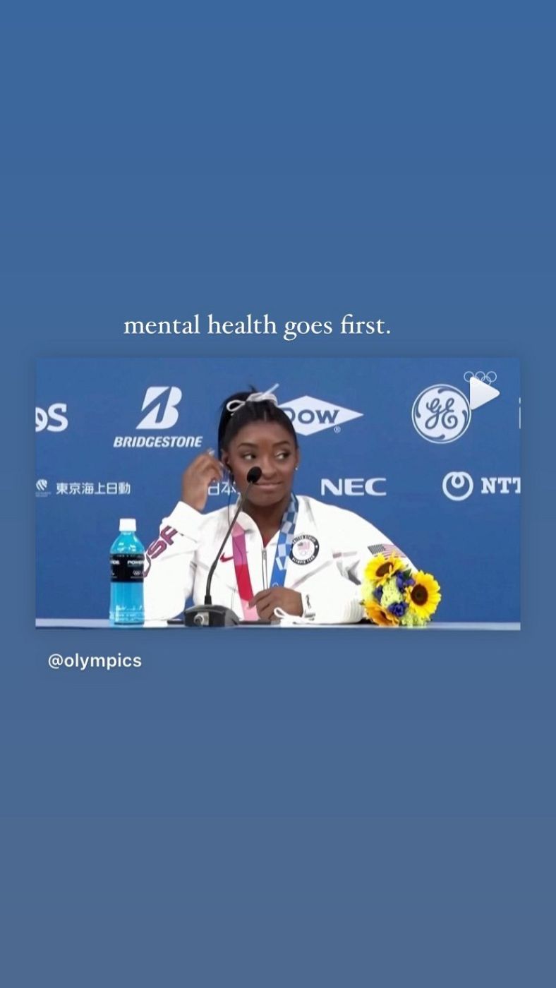 Andrea Benítez muestra su apoyo a Simone Biles