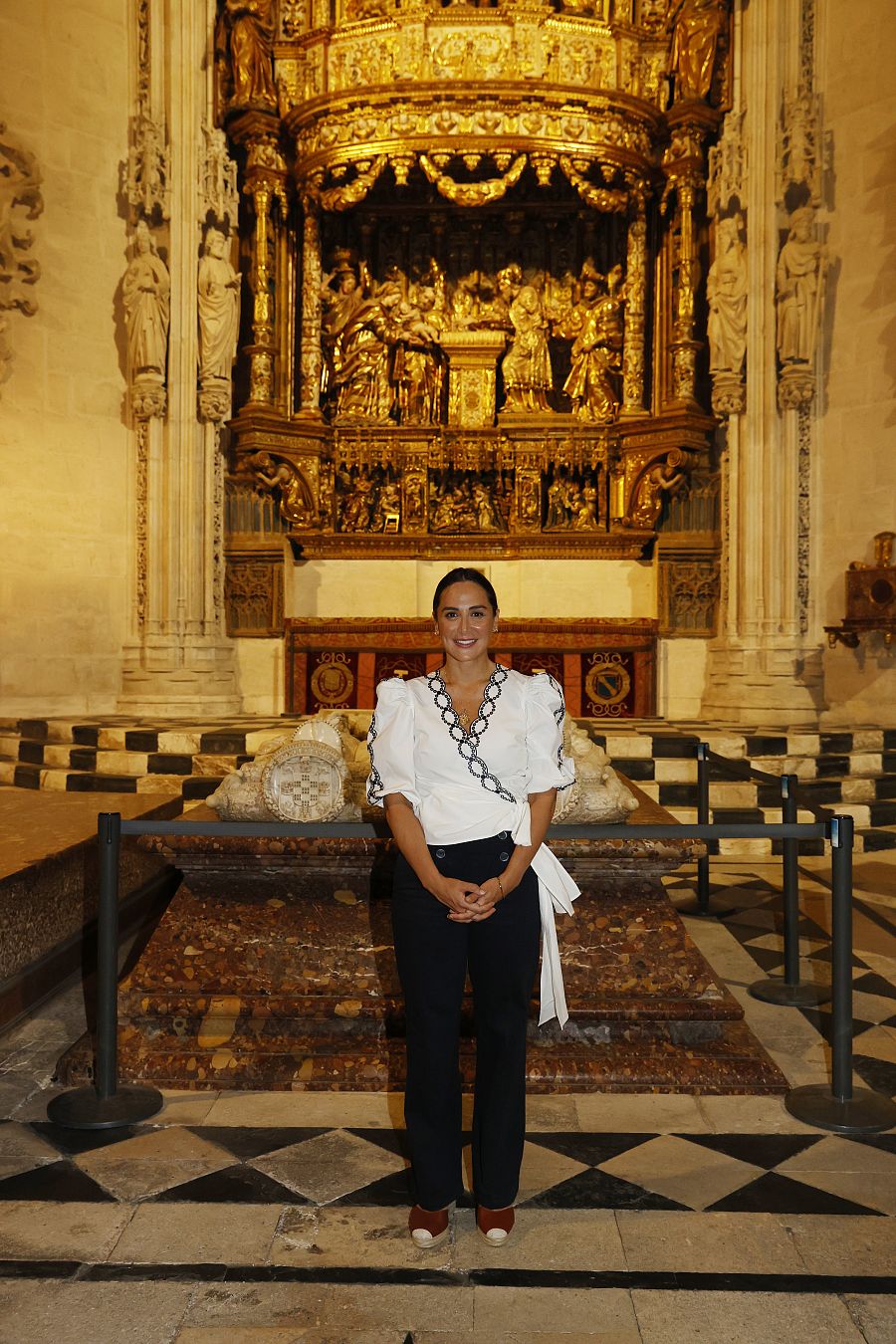 Tamara Falcó en la Catedral de Burgos