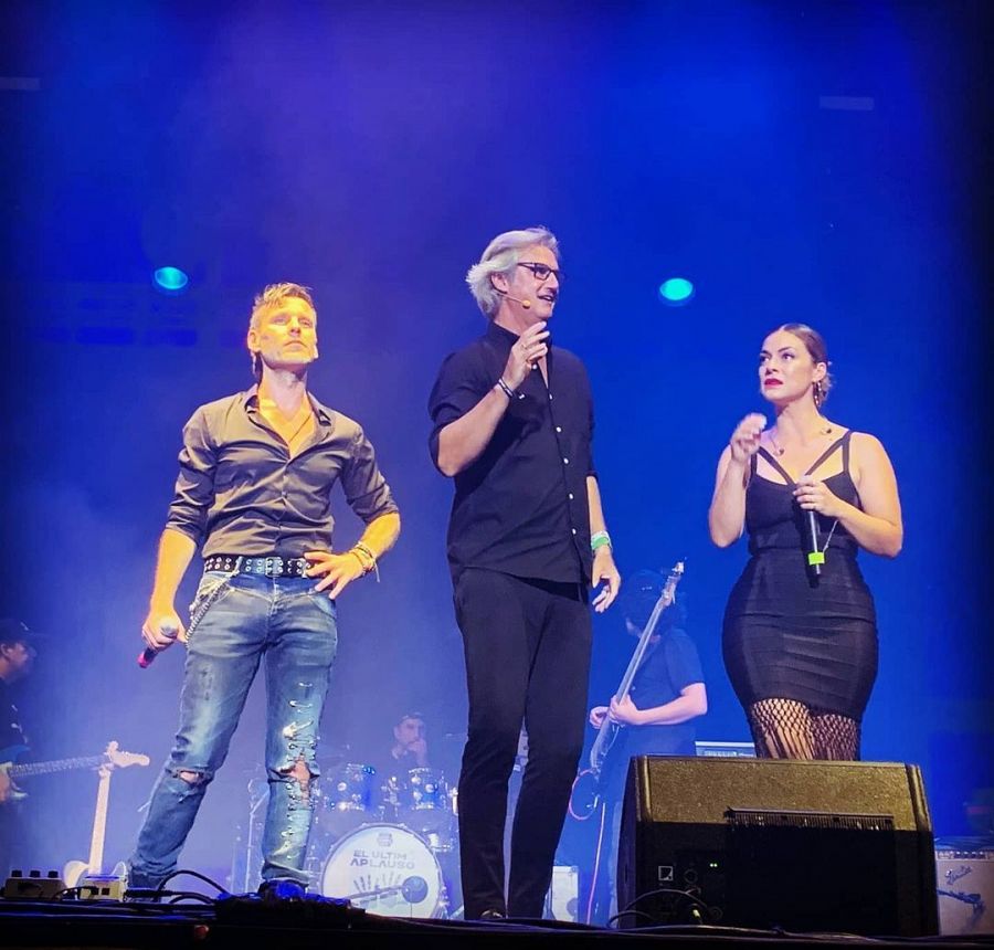 Javián, Poty y Geno Machado en el escenario del Starlite