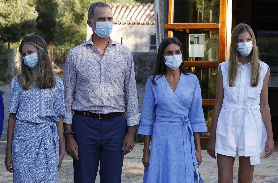 La familia real en Mallorca
