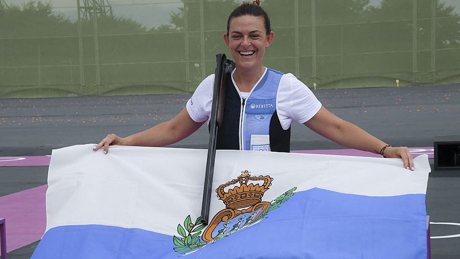 La tiradora Alessandra Perilli es la primera deportista de San Marino en obtener una medalla olímpica