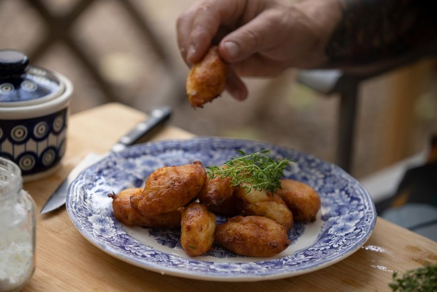 Buñuelos de bacalao a lo Gipsy Style