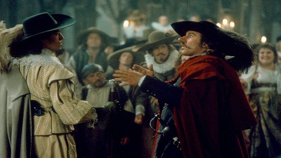 Escena de espadas en 'Cyrano de Bergerac' (1990)