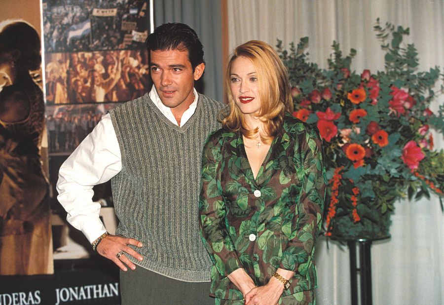 Madonna y Antonio Banderas protagonizaron la película 'Evita'