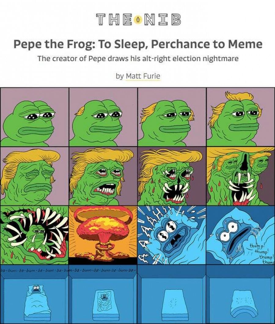 Viñeta publicada en The Nib realizada por Matt Furie