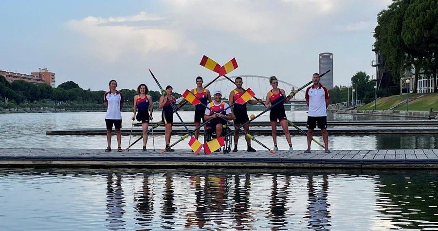 La selección de remo concentrada en Sevilla