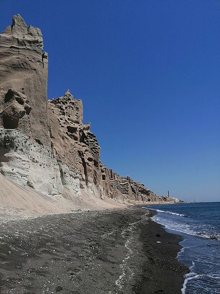 La playa de Vlychada (Santorini)