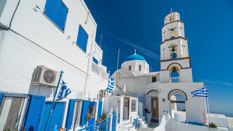 Pyrgos, pueblo de Santorini