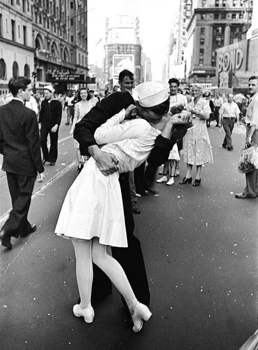 Fotografía 'V-J Day in Times Square', en 1945