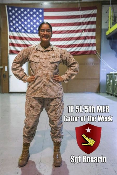La sargento del cuerpo de Marines Johanny Rosario, de 25 años