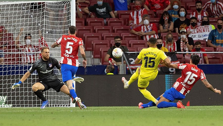 Danjuma hace el 1-2 ante el Atlético de Madrid