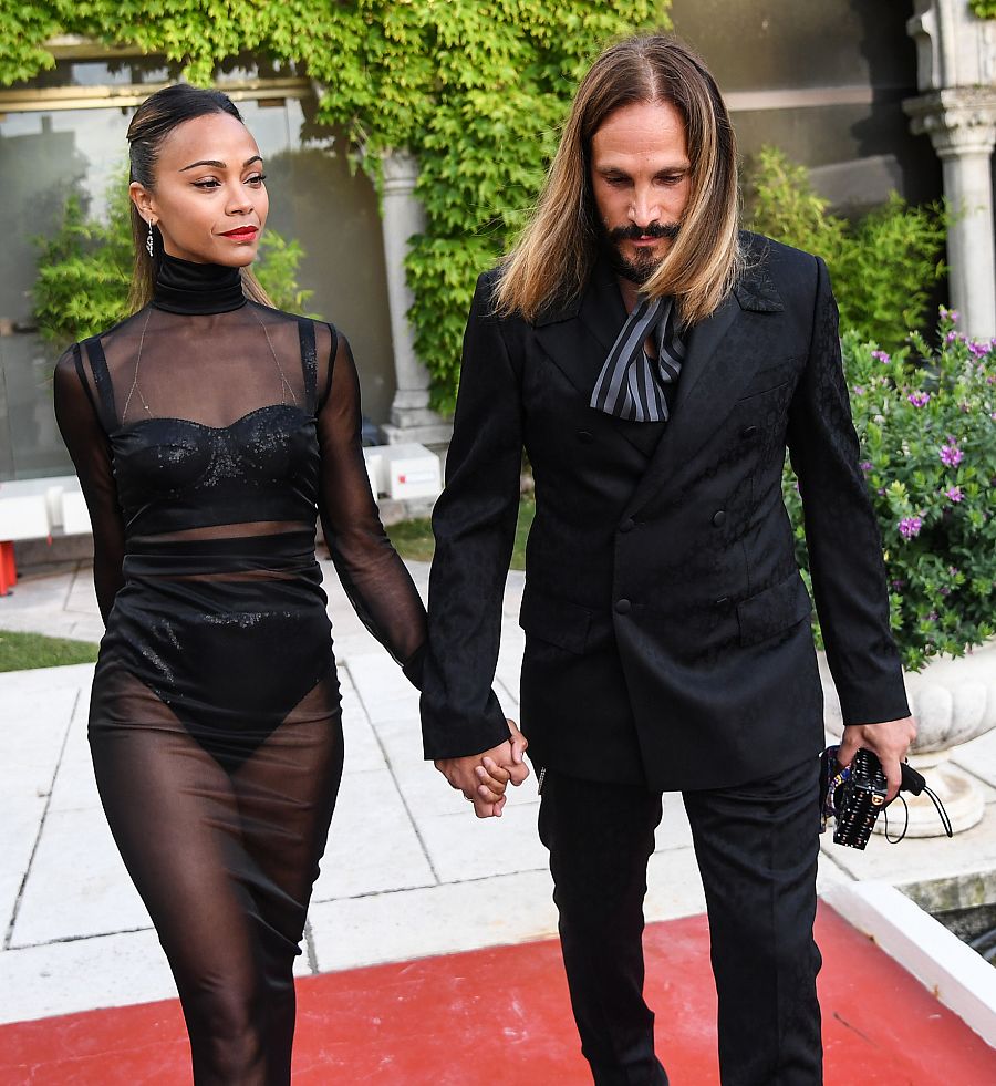 ZOE SALDANA Y MARCO PEREGO ACUDEN AL FESTIVAL DE VENECIA