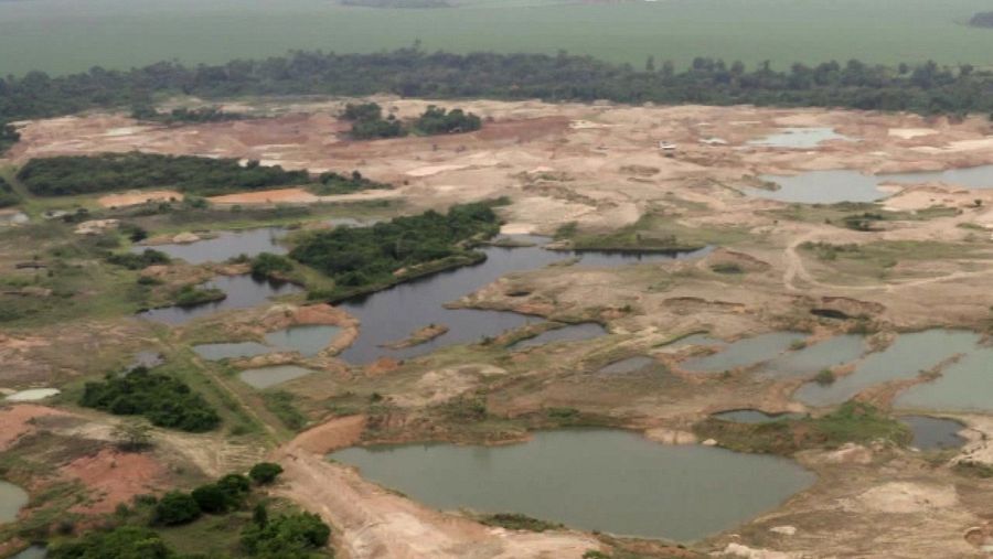 Zona minera del amazonas brasileño