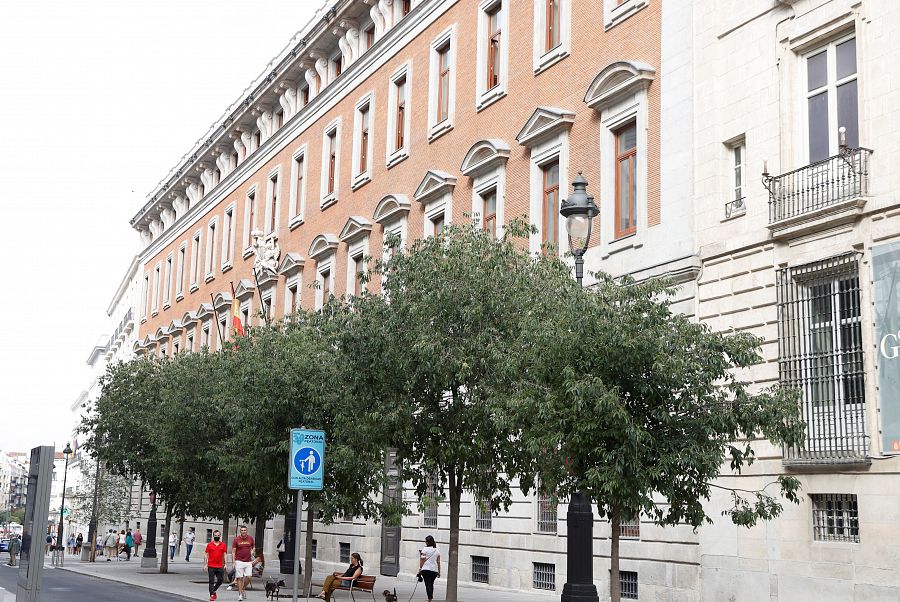 Fachada de la Real Casa de Aduanas de Madrid, obra de Sabatini