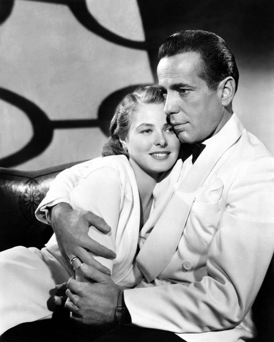 Ingrid Bergman y Humphrey Bogart, 'Casablanca' 1942