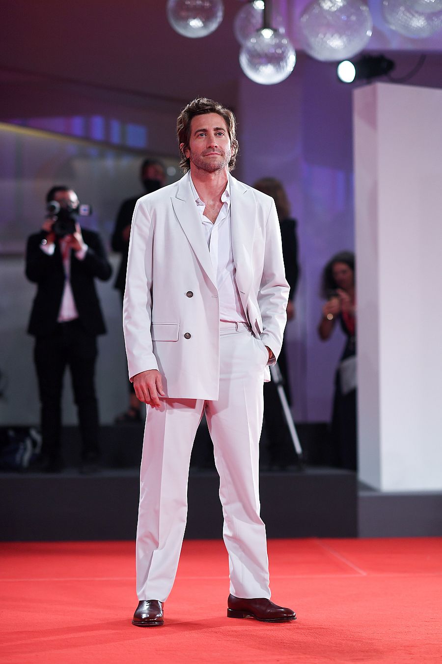 Jake Gyllenhaal en la alfombra roja de Venecia