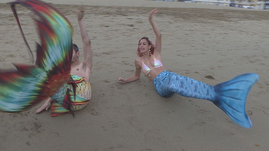 Sirenas y tritones en Gran Canaria