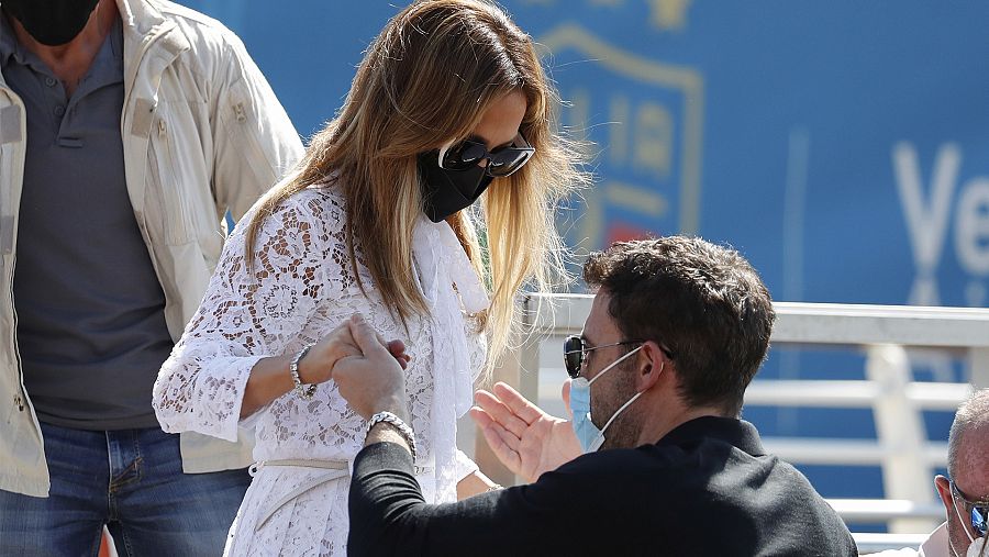 Ben Affleck y Jennifer López en Venecia