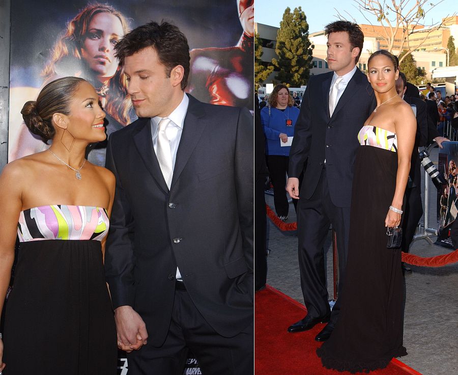 Jennifer Lopez y Ben Affleck en la premiere de 'Daredevil'