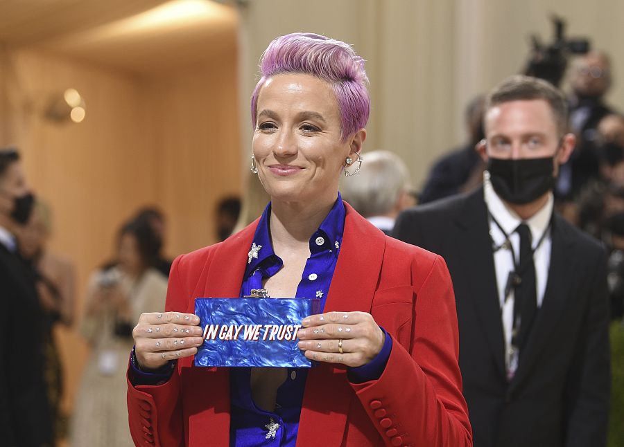 Megan Rapinoe en la Met Gala 2021