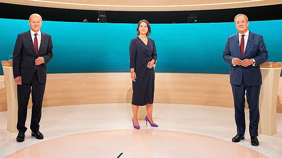 Scholz, Baerbock y Laschet, los tres principales candidatos de las elecciones alemanas