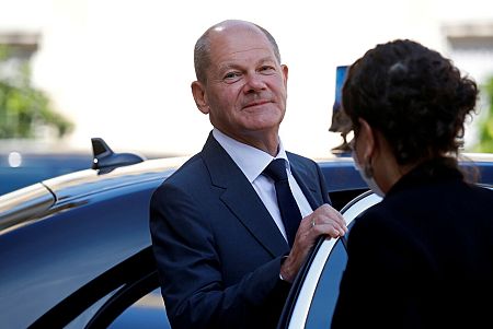 El candidato socialdemócrata Olaf Scholz