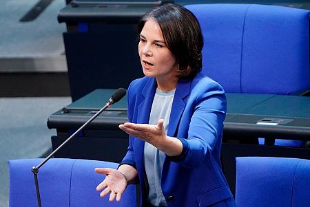 La candidata por los Verdes Annalena Baerbock