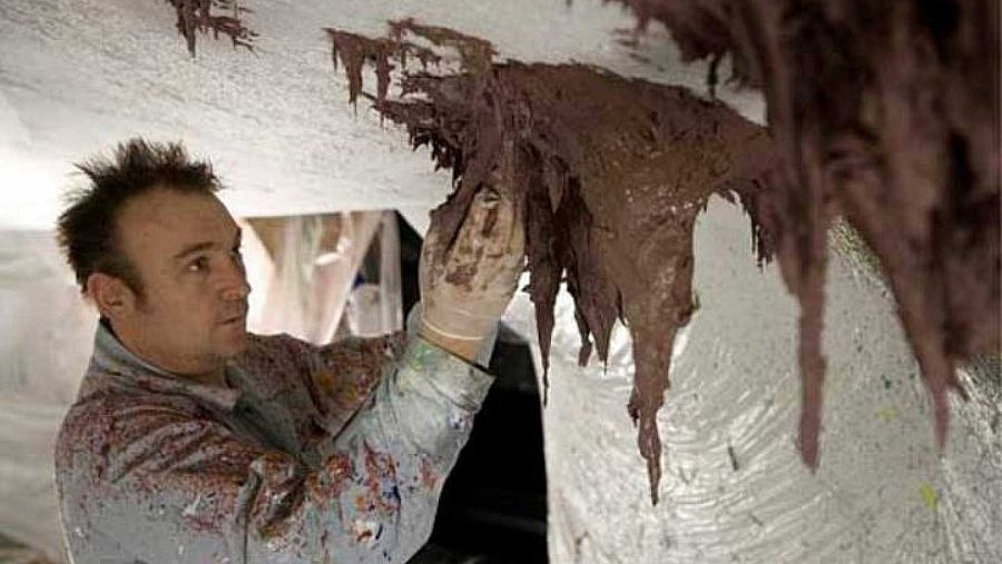 Miquel Barceló diseñando la cúpula de Naciones Unidas