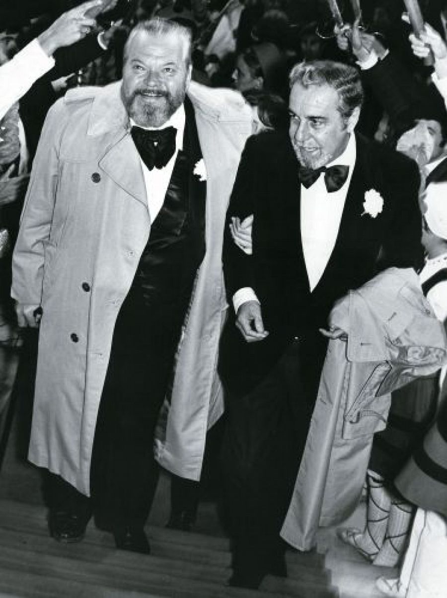 Orson Welles y Fernando Rey, 1973