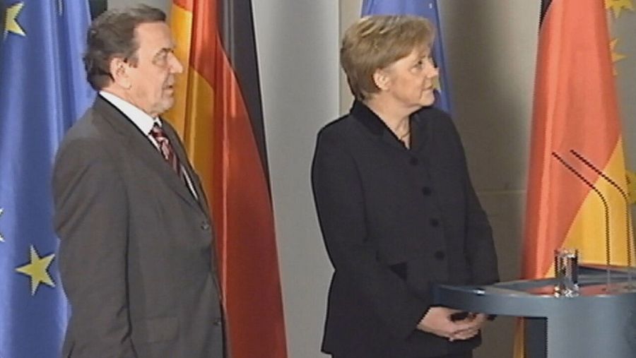 Merkel con Schröder