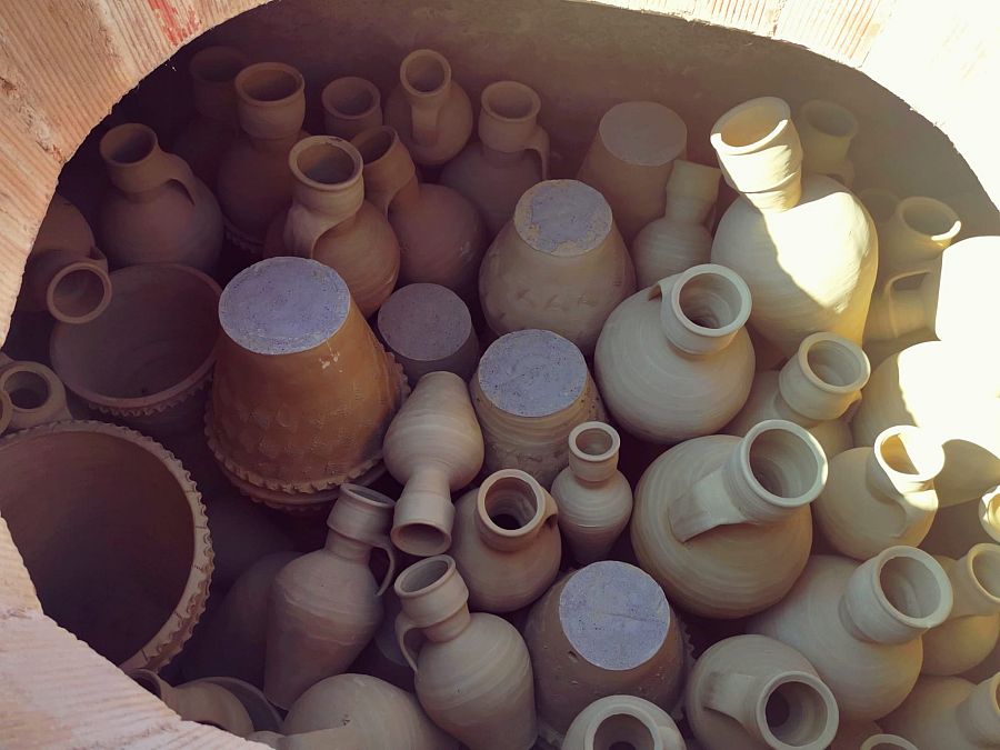 Los cántaros de Claudia en el horno árabe