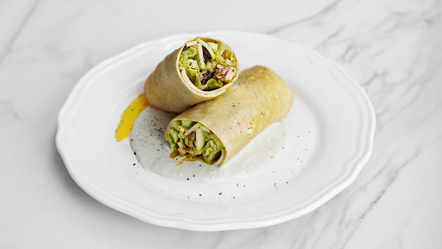 tortilla de ensalada waldorf gipsy chef