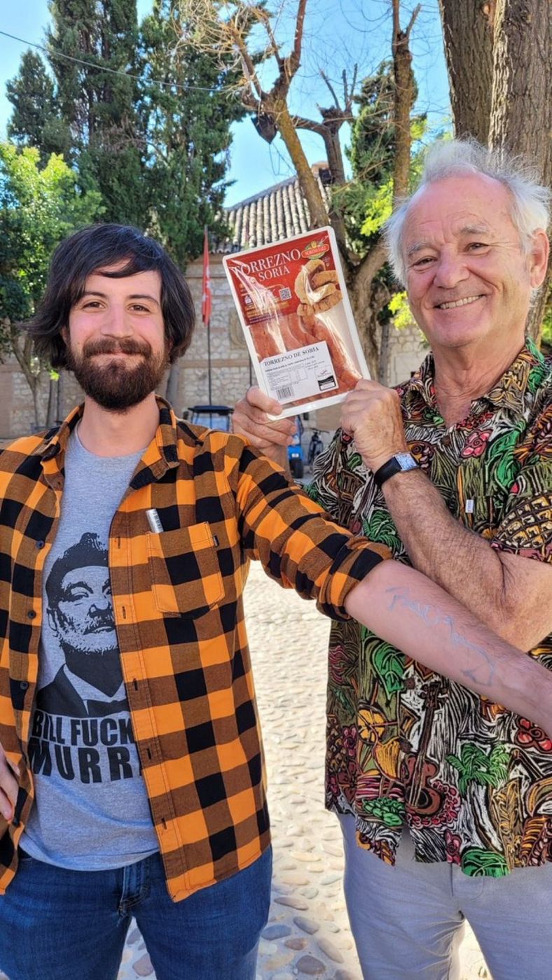 Alberto Abad junto a su ídolo, Bill Murray