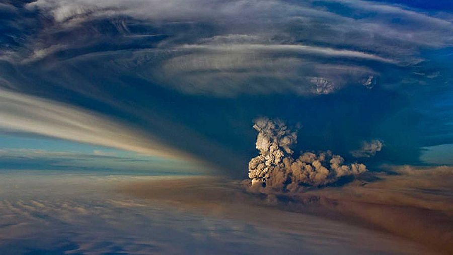 Nuve de ceniza del volcán de Islandia de 2010