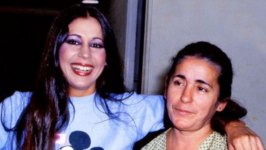 Isabel Pantoja y su madre