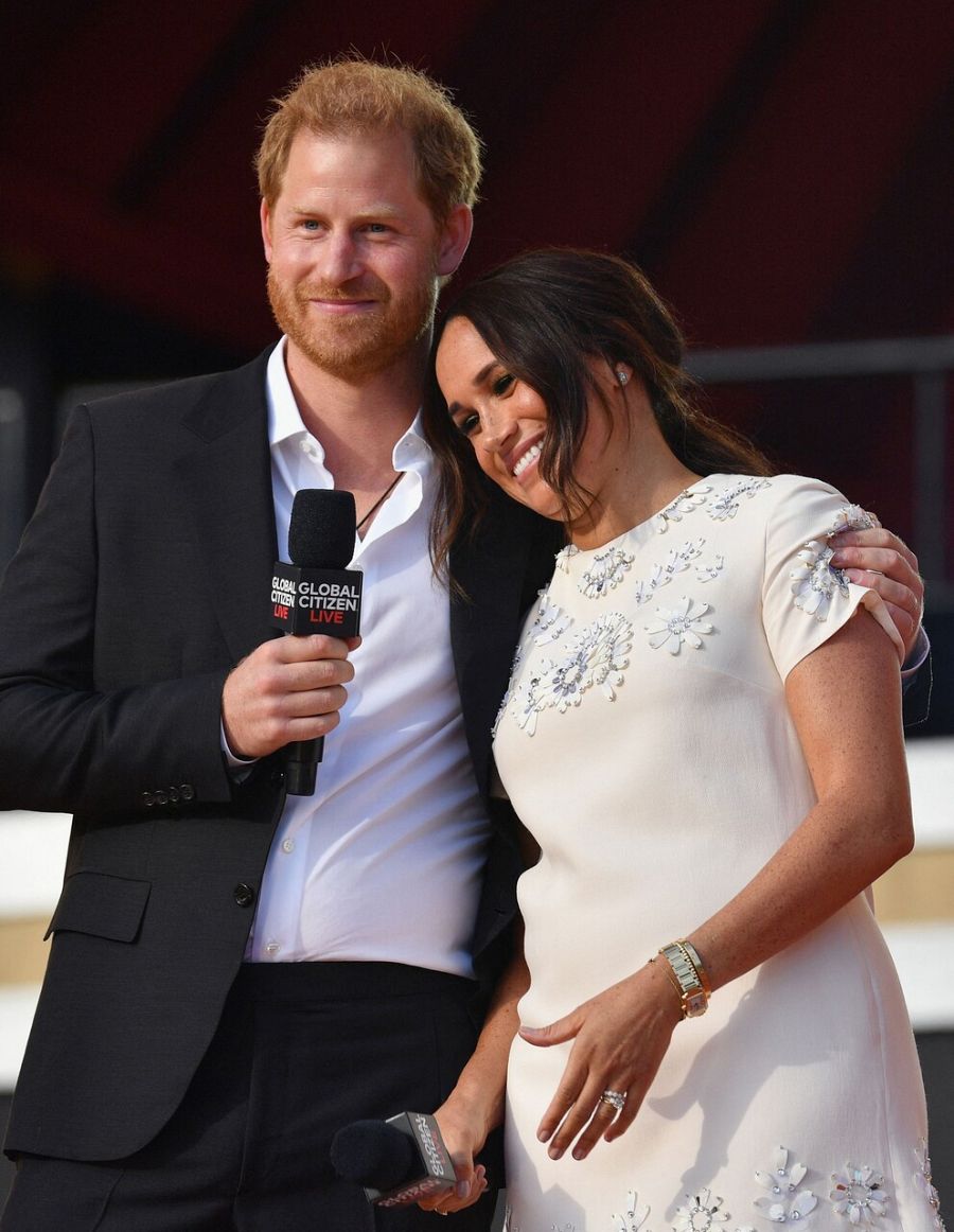 El príncipe Harry y Meghan Markle en el Global Citizen Live