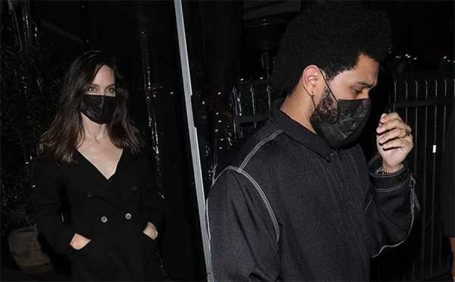Angelina Jolie y The Weeknd, pillados