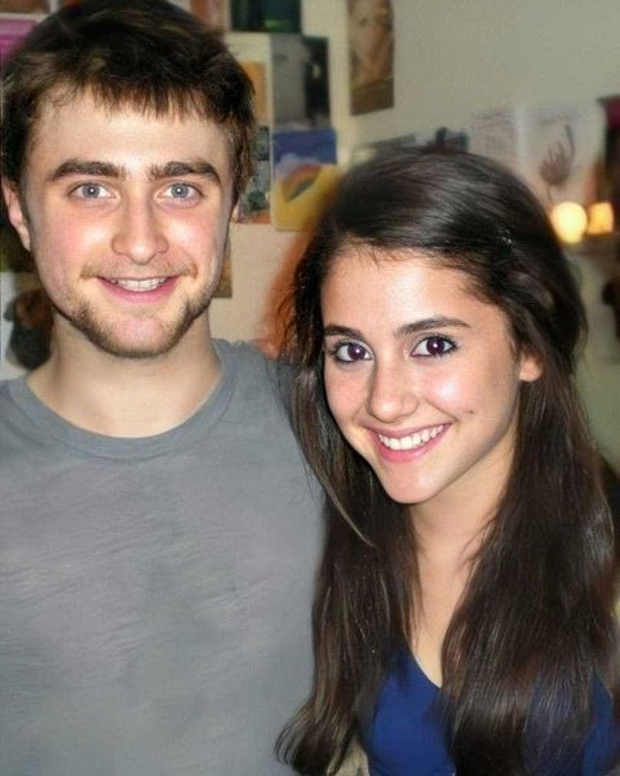 Ariana Grande y Daniel Radcliffe de adolescentes