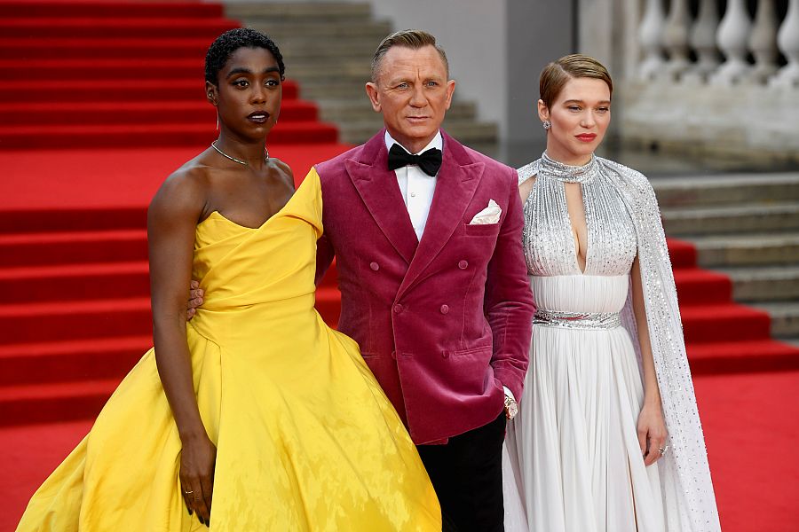 Daniel Craig, Lashana Lynch y Lea Seydoux